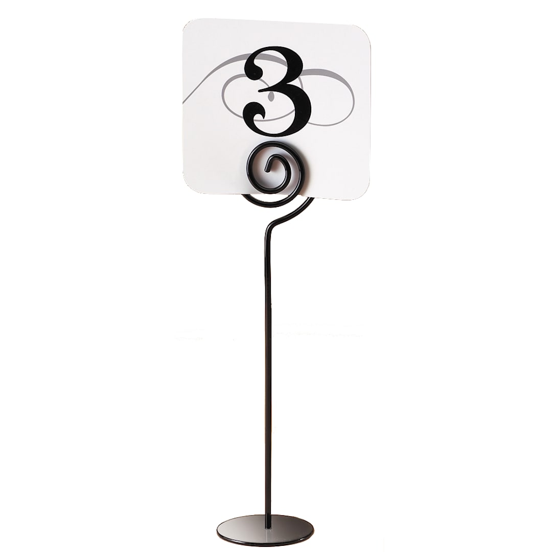 Cal-Mil 661-9-13 Black Wire 9" H Number Card Stand