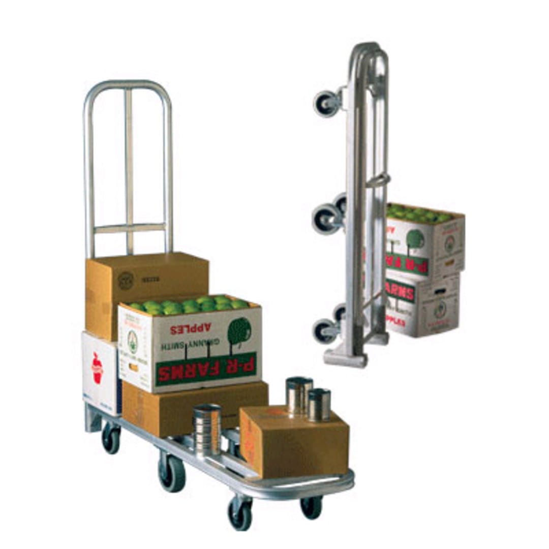 New Age Industrial 95241 Folding Stock Cart with Push Handle and Lock