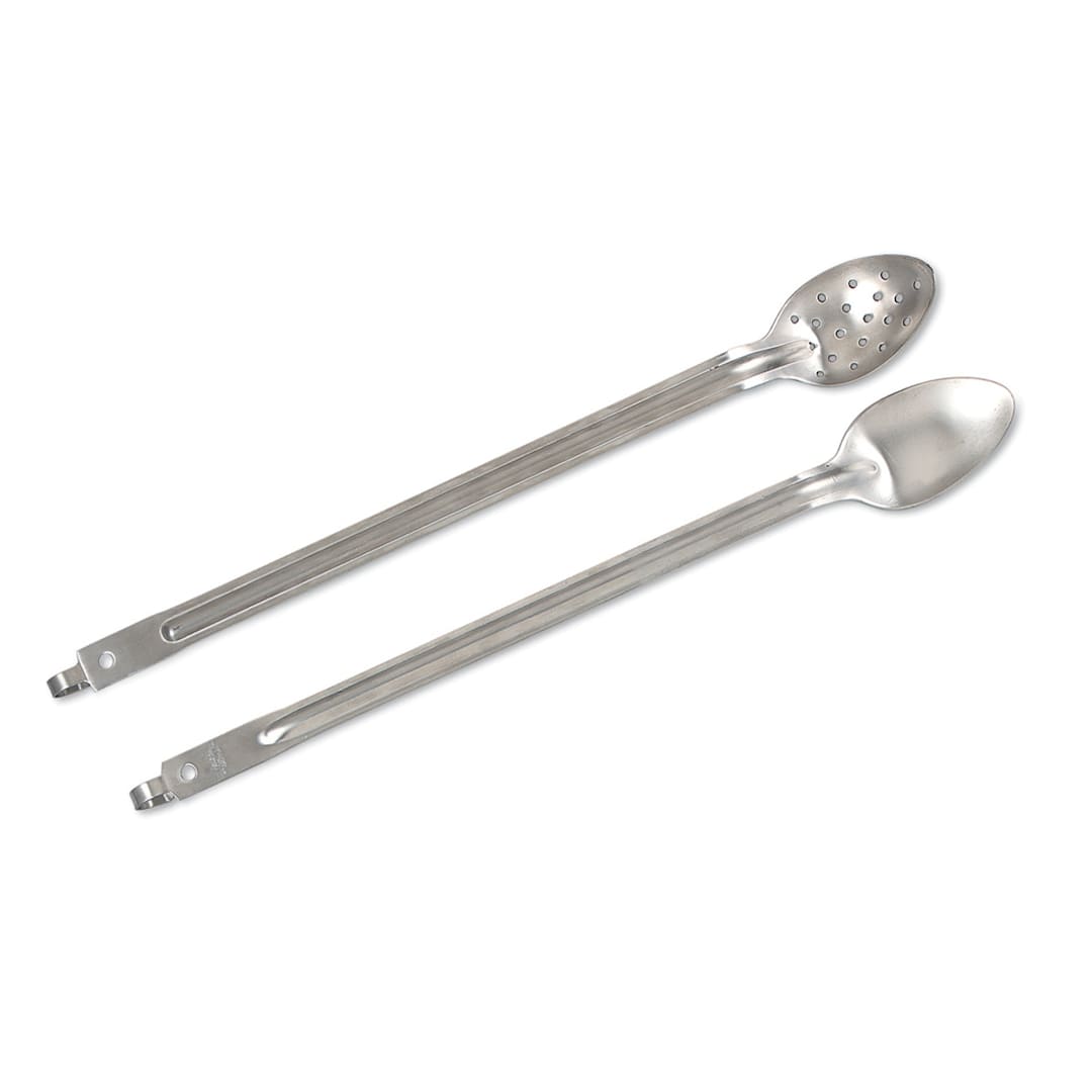 Browne Foodservice 85943 S/S 21" Spoon with Hook Handle
