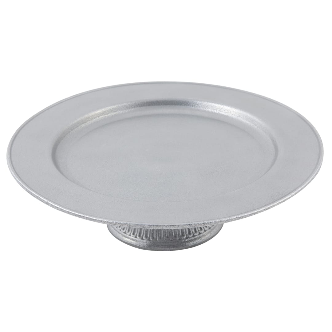 Bon Chef 9078 PEWTER Aluminum Round 13" x 3-1/4"H Cake Stand