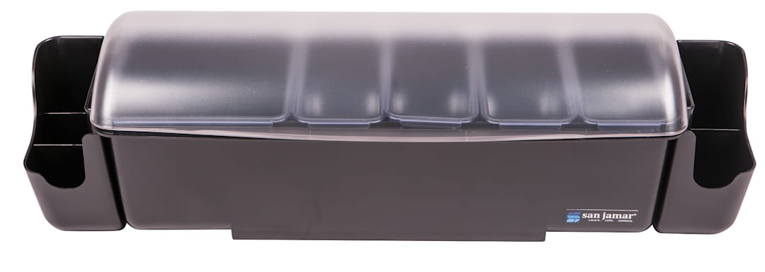San Jamar® BD4005S The Dome® Garnish Center with Caddies