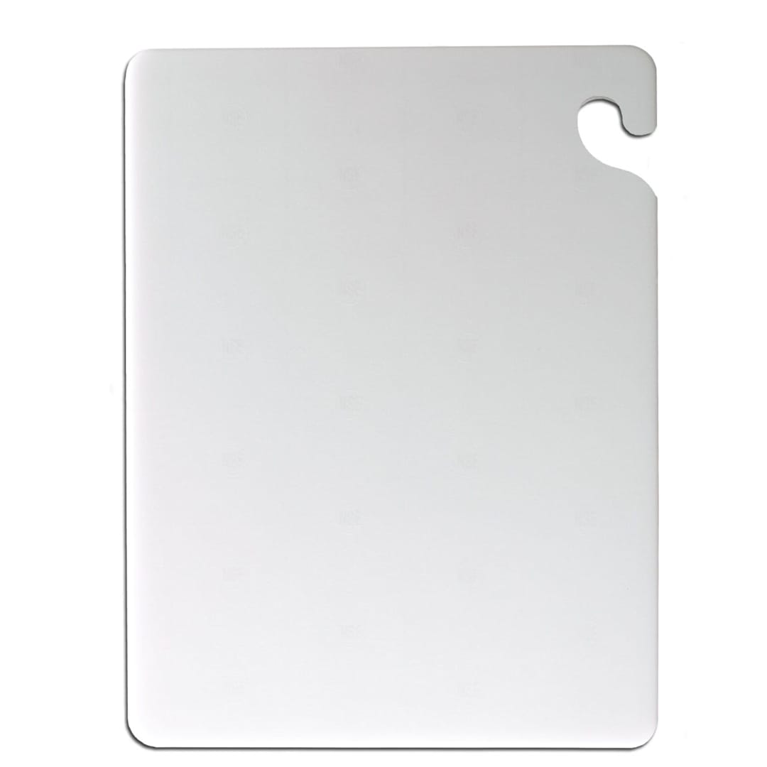 San Jamar CB101212WH Cut-N-Carry White 10 x 12" Cutting Board