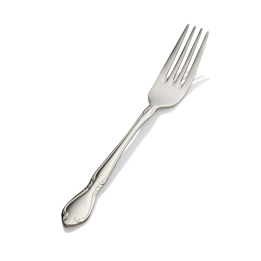 Bon Chef S1805 Queen Anne 18/8 Stainless Steel Dinner Fork - Dozen