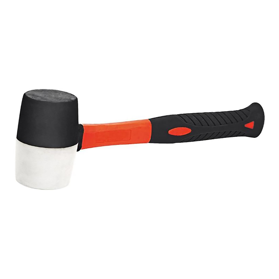 Darling Foodservice 1 Lb. Rubber Mallet with Fiberglass Handle