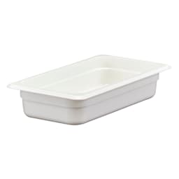 Cambro 32CW148 Camwear White 1/3 Size x 2.5" D Food Pan Main Image