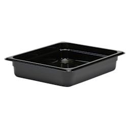 Cambro 22CW110 Camwear Black Half Size x 2.5" D Food Pan Main Image