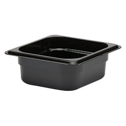 Cambro 62CW110 Camwear Black 1/6 Size x 2.5" D Food Pan Main Image