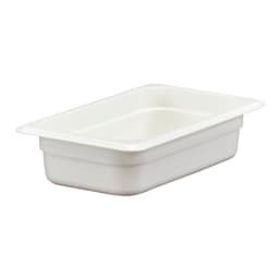 Cambro 42CW148 Camwear White 1/4 Size x 2.5" D Food Pan Main Image