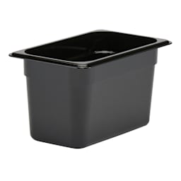 Cambro 46CW110 Camwear Black 1/4 Size x 6" D Food Pan Main Image