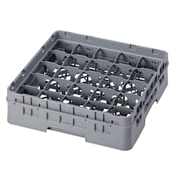 Cambro 25S318151 Camrack Soft Gray 25-Compartment Glass Rack Main Image