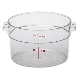 Cambro RFSCW2135 Camwear Clear Round 2 Qt Storage Container Main Image