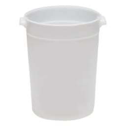 Cambro RFS8N148 White Round 8 Qt Container without Lid or Graduations Main Image