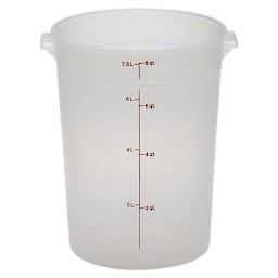Cambro RFS8PP190 Translucent Round 8 Qt Container Main Image
