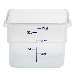Cambro 12SFSPP190 Translucent Camwear CamSquare 12 Qt. Container Main Image