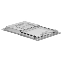 Cambro 1218SCCW135 Camwear Clear Half-Size SlidingLid Food Box Cover Main Image