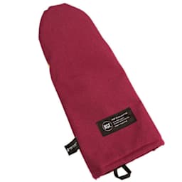 San Jamar KT0115K Cool Touch Flame 15" Puppet Style Oven Mitt Main Image
