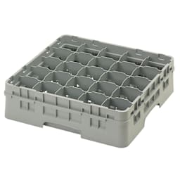 Cambro 25S418151 Camrack Soft Gray 25 Compartment Full Size Glass Rack Main Image