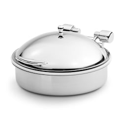 Vollrath 46123 Intrigue Round 6 Quart Induction Chafer with Food Pan Main Image