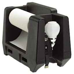 Cambro HWAPR110 Black Handwash Accessory with Paper Towel Dispenser Main Image