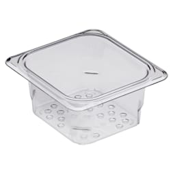 Cambro 63CLRCW135 Camwear Clear Colander for 3" D Sixth Size Food Pan Main Image