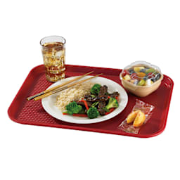 Cambro 1216FF416 Cranberry 12 x 16" Fast Food Tray - Dozen Main Image