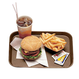 Cambro 1014FF167 Brown 10" x 14" Fast Food Tray - 24 / CS Main Image