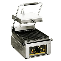 Equipex SAVOY Sodir Savoy 120V Electric Grooved Panini Press Main Image