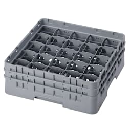 Cambro 25S534151 Camrack Soft Gray 25-Compartment Glass Rack Main Image