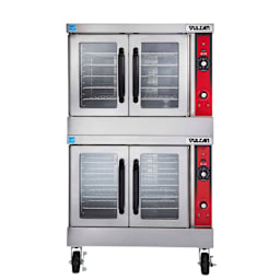 Vulcan VC44GD-1/CASTERS Natural Gas Double Deck Convection Oven Main Image