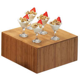 Cal-Mil 432-6-60 Bamboo 12" x 12" x 6" Cube Riser Main Image
