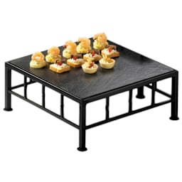 Cal-Mil 1711-5-65 Steel 12 x 12 x 5" Square Riser With Slate Top Main Image