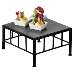 Cal-Mil 1711-7-65 Steel 12 x 12 x 7" Square Riser With Slate Top Main Image
