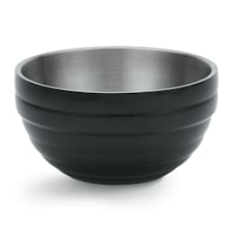 Vollrath 4659060 Black S/S Beehive Style 1.7 Quart Serving Bowl Main Image