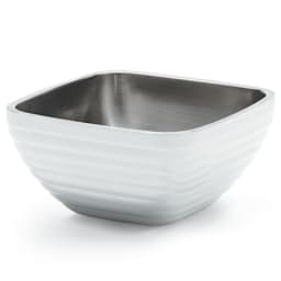 Vollrath 4763750 Pearl White S/S Square Beehive Style 8.2 Quart Bowl Main Image