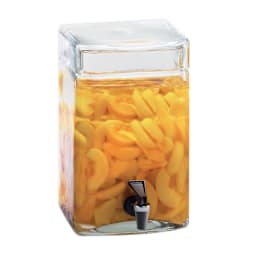 Cal-Mil 1733-2 Square Glass 2 Gallon Infusion Dispenser Main Image