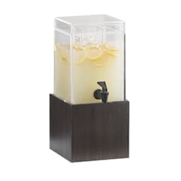 Cal-Mil 1527-1-96 1.5 Gal Squared Midnight Acrylic Beverage Dispenser Main Image