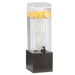 Cal-Mil 1527-3-96 3 Gallon Squared Midnight Acrylic Beverage Dispenser Main Image