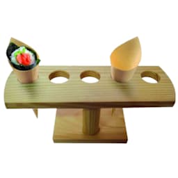 PackNWood 210SBAM5 Cone / Temaki Display with 5 Holes - 10 / CS Main Image
