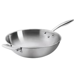 Browne Foodservice 5724100 Thermalloy® S/S 9 Qt. 3-Ply Wok Pan Main Image