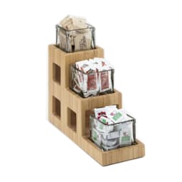Cal-Mil 1486 3-Tier Bamboo Jar Display Main Image