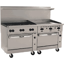 Vulcan 72SS-6B36GN Endurance Natural Gas Oven with Burners / Griddle Main Image