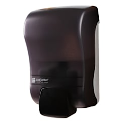 San Jamar S900TBK Rely Black Pearl Manual Soap / Sanitizer Dispenser Main Image