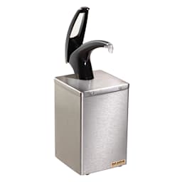 San Jamar® P4800BK Black FrontLine™ Countertop Box System Main Image