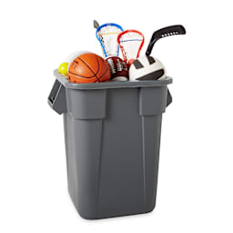 Rubbermaid FG353600GRAY BRUTE Square 40 Gallon Container without Lid Main Image