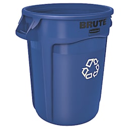 Rubbermaid FG263273BLUE BRUTE 32 Gallon Recycling Container w/o Lid Main Image