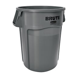 Rubbermaid FG264360GRAY BRUTE Gray 44 Gallon Waste Container Main Image