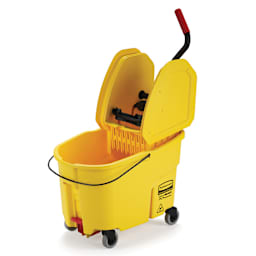 Rubbermaid FG757688YEL WaveBrake 44 Quart Down Press Wringer Combo Main Image