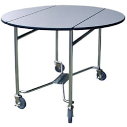Lakeside® 412 Gray Sand Laminate Folding Room Service Table Main Image