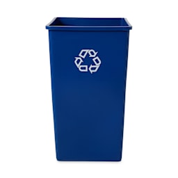 Rubbermaid FG395973 Untouchable Square 50 Gallon Recycling Container Main Image