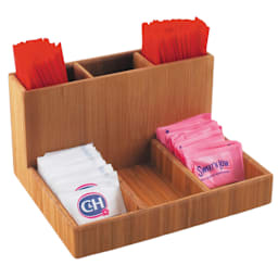 Cal-Mil 796-60 Bamboo 9 x 6.13" Sugar Packet / Stick Holder Main Image